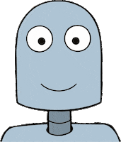 Robot Blink Sticker by CurzonCinemas