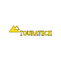 touratech travel yellow bike adventure Sticker