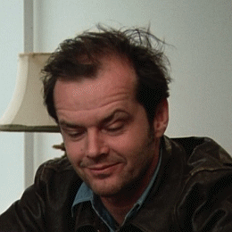Movie gif. Jack Nicholson as Randle in One Flew Over the Cuckoo's Nest looks up with a neutral face. He then narrows his brows and opens his mouth in confusion, as if he's thinking, "Wait, what?"