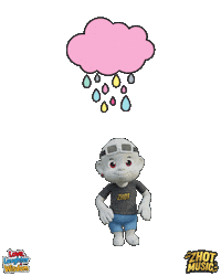 Water Raining Sticker by Zhot Music