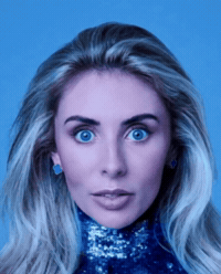 Staring Blue Eyes GIF