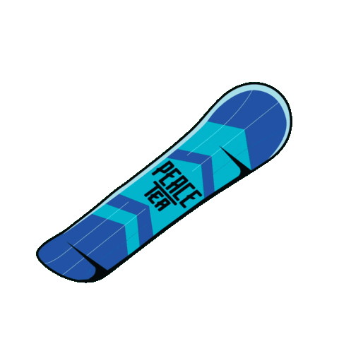 snow snowboarding Sticker by PEACE TEA Canada