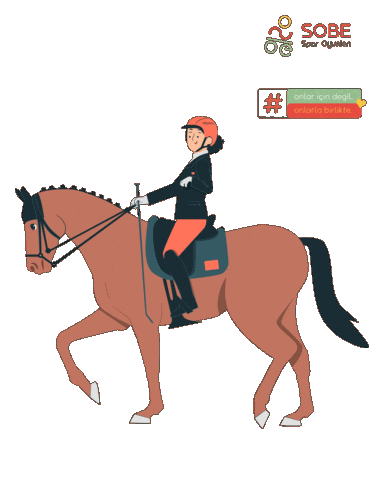 Sport Horse Sticker by SOBE Vakfı