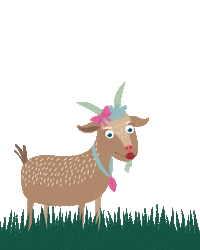 Maluhof goat malu bussi ziege Sticker