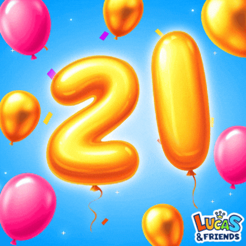 Happy Birthday GIF by Lucas and Friends by RV AppStudios