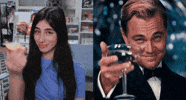 Leonardo Dicaprio Cheers GIF