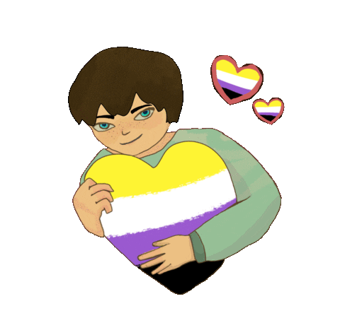Proud Heart Sticker by Contextual.Matters