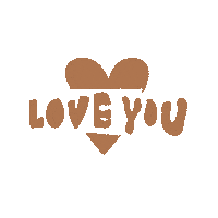 typoosel typography love you loveyou typoosel Sticker