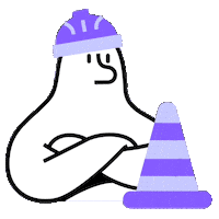 Work In Progress Character Sticker by Melio