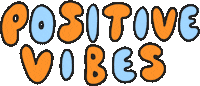 Positive Vibes Sticker by Poppy Deyes
