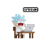 Rick And Morty Ai Sticker by BasedMinis