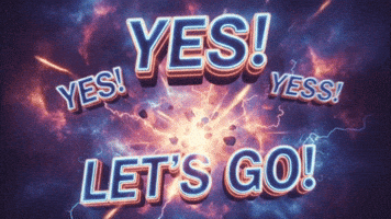 Lets Go Yes GIF by Marcel Katz Dalí / The Art Plug