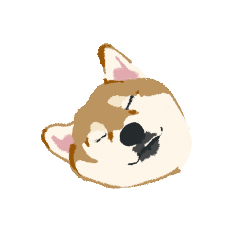 Dog 睏 Sticker