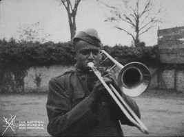 NationalWWIMuseum good morning black and white trump jazz GIF