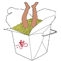 Chinese Food Dive Sticker by Postmates