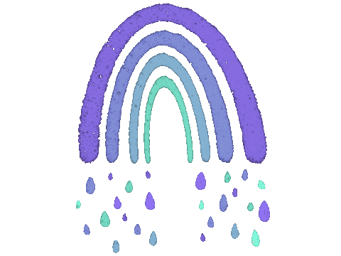 Rainbow Rain Sticker