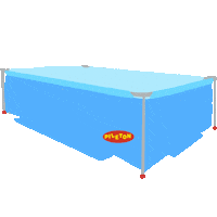 pileton relax sol verano familia Sticker