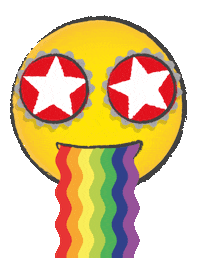 Excited Rainbow Sticker by Sternburg