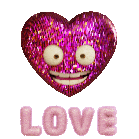 I Love You Heart Sticker by mattbag3d