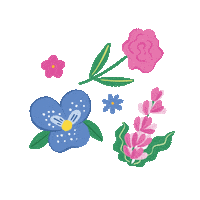 The Garden Flower Sticker by Widianiely