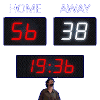 38 Away Sticker
