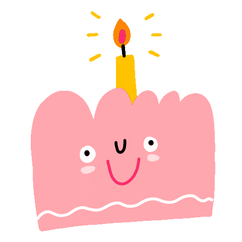 Happy Birthday Cake Sticker by Linzie Hunter