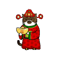 New Year Money Sticker