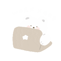 sumheastudio art illustration bear drawing Sticker