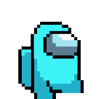 Cyan Backing Up Sticker