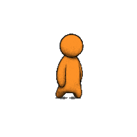 topiaio art run orange avatar Sticker