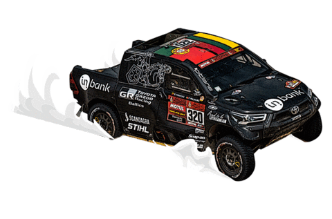 Dakar Rally 4X4 Sticker by Benediktas Vanagas