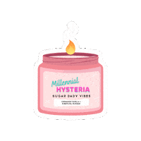 Chill Relax Sticker by Millennial Hysteria Candles