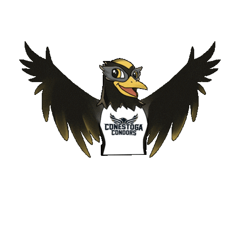 ConestogaStudentsInc giphyupload cliff csi condor Sticker