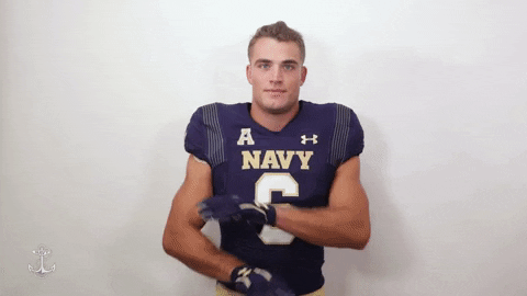 Navy Football GIF by Navy Athletics