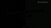 Black and White Titles
