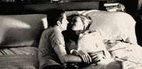 Black And White Hug GIF