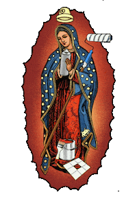 Street Art Santa Sticker