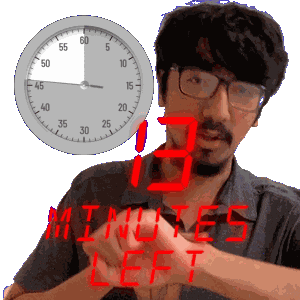 13 Minutes Sticker