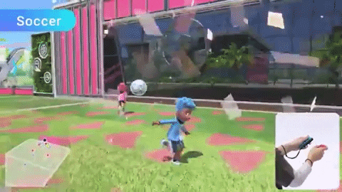 Squareblind giphygifmaker diving header nintendo switch sports GIF