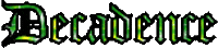 Decadence Sticker by Database數據