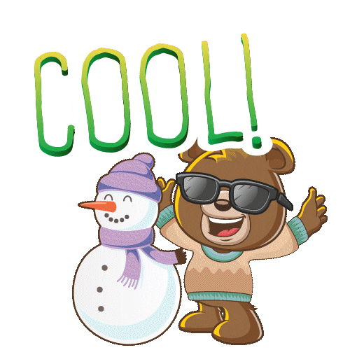 Winter Snowman Sticker by Dabdoob