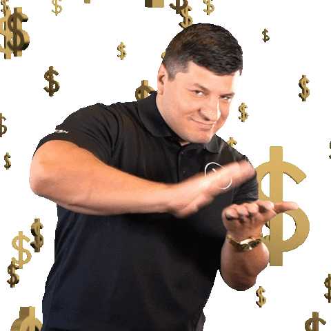 Money Cash Sticker by Kosmik Brands
