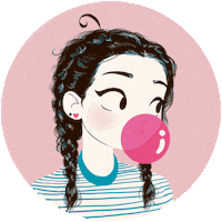 cassandracalin girl pop surprised comic Sticker