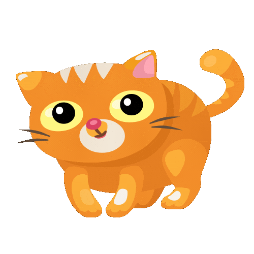 International Cat Day Sticker by Dinolingo - online language learning platform for kids
