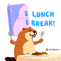 Excited Feed Me Sticker by WorkBeaver