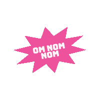 Hungry Om Nom Nom Sticker by Health Promotion Board Singapore