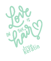 TrueKeratin summer hair blonde organic Sticker