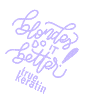 TrueKeratin summer hair blonde organic Sticker