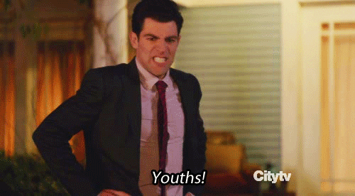 angry youths GIF