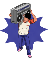 Dance Party Sticker